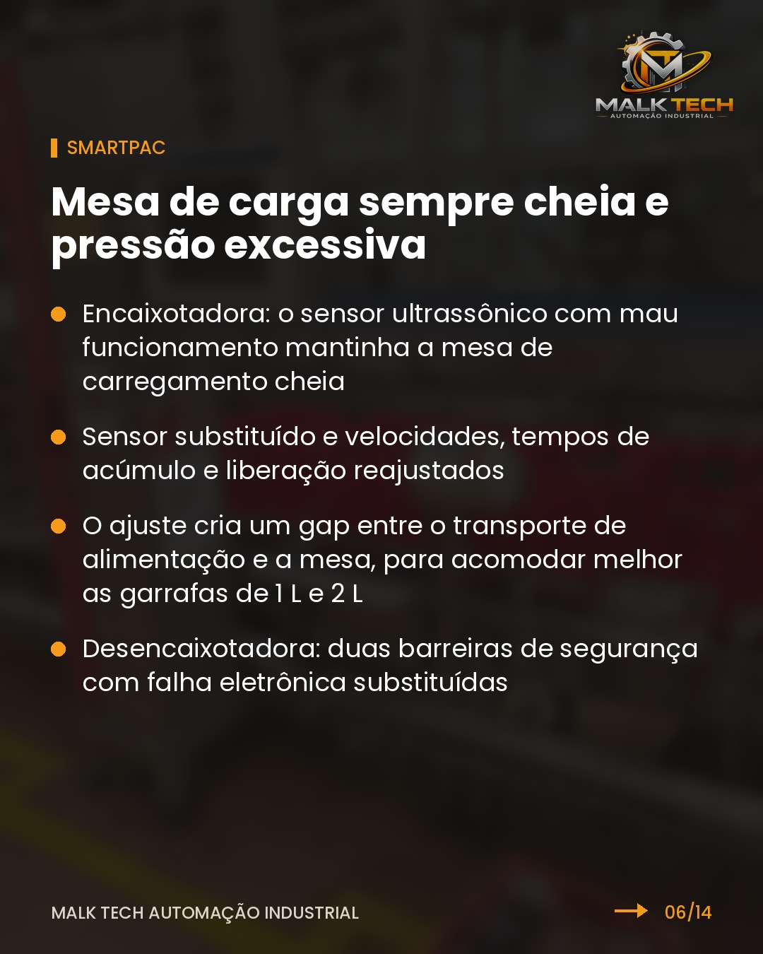 SmartPac: mesa de carga sempre cheia e pressão excessiva