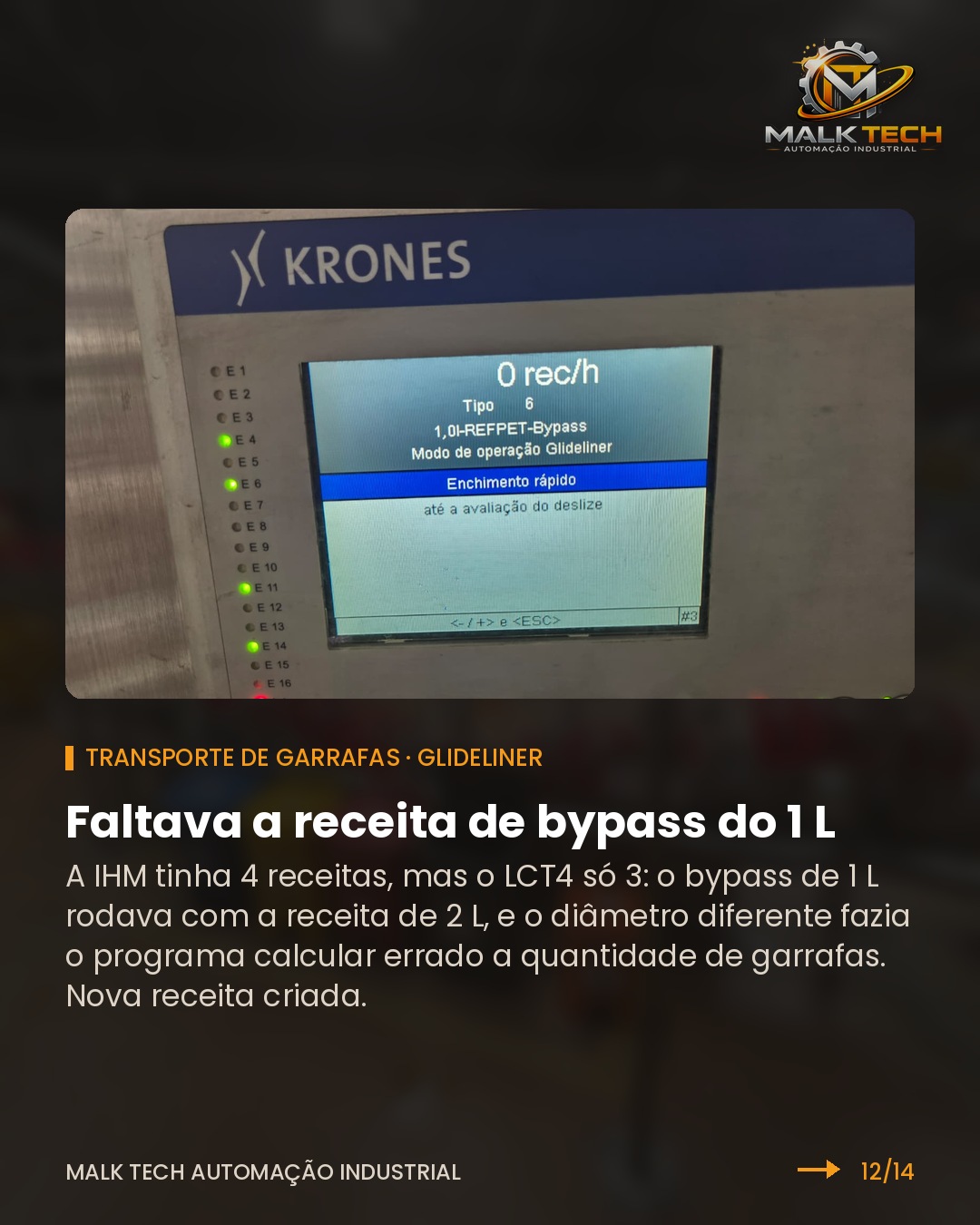 Glideliner: faltava a receita de bypass do 1 L