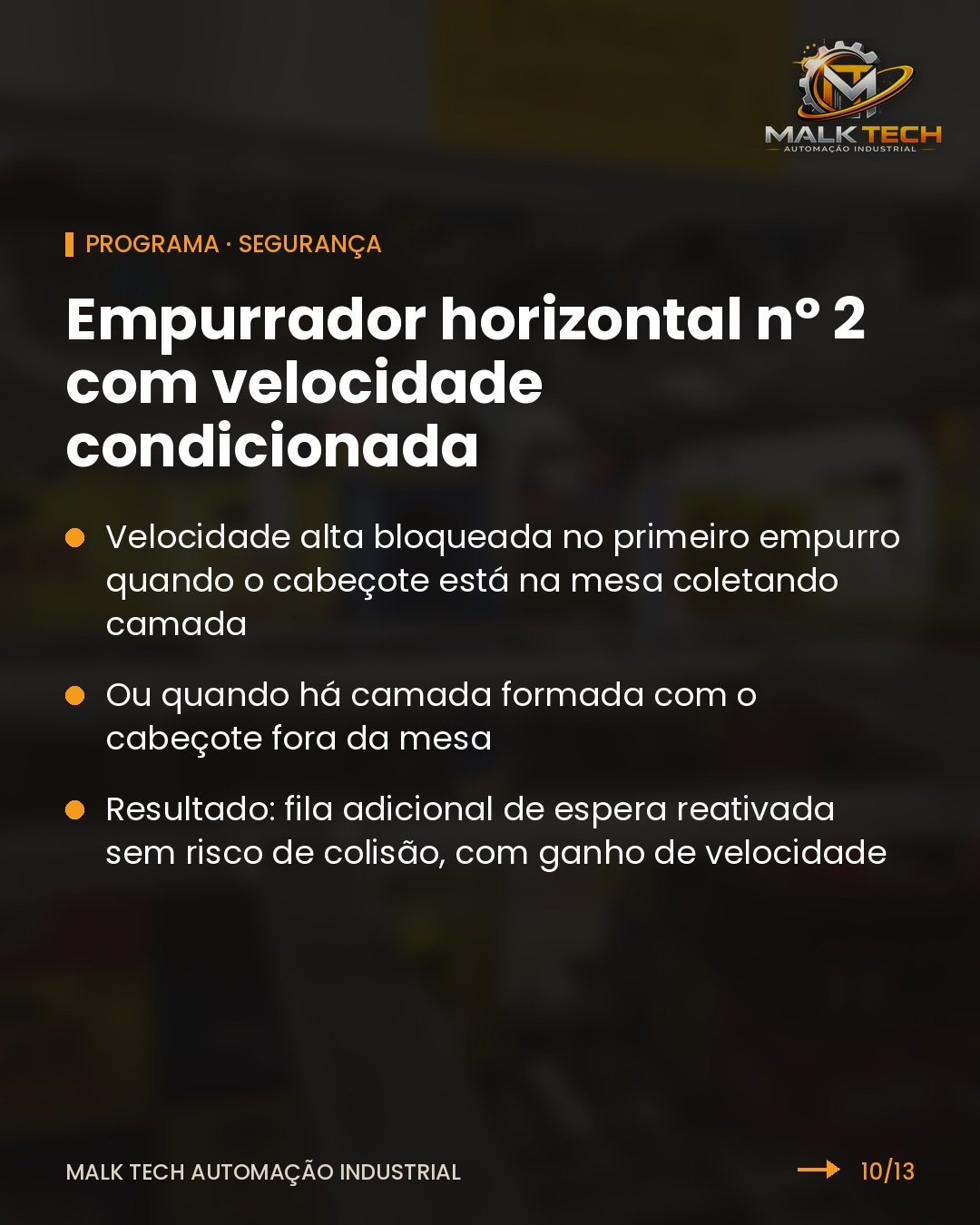 Lógica de segurança do empurrador horizontal nº 2