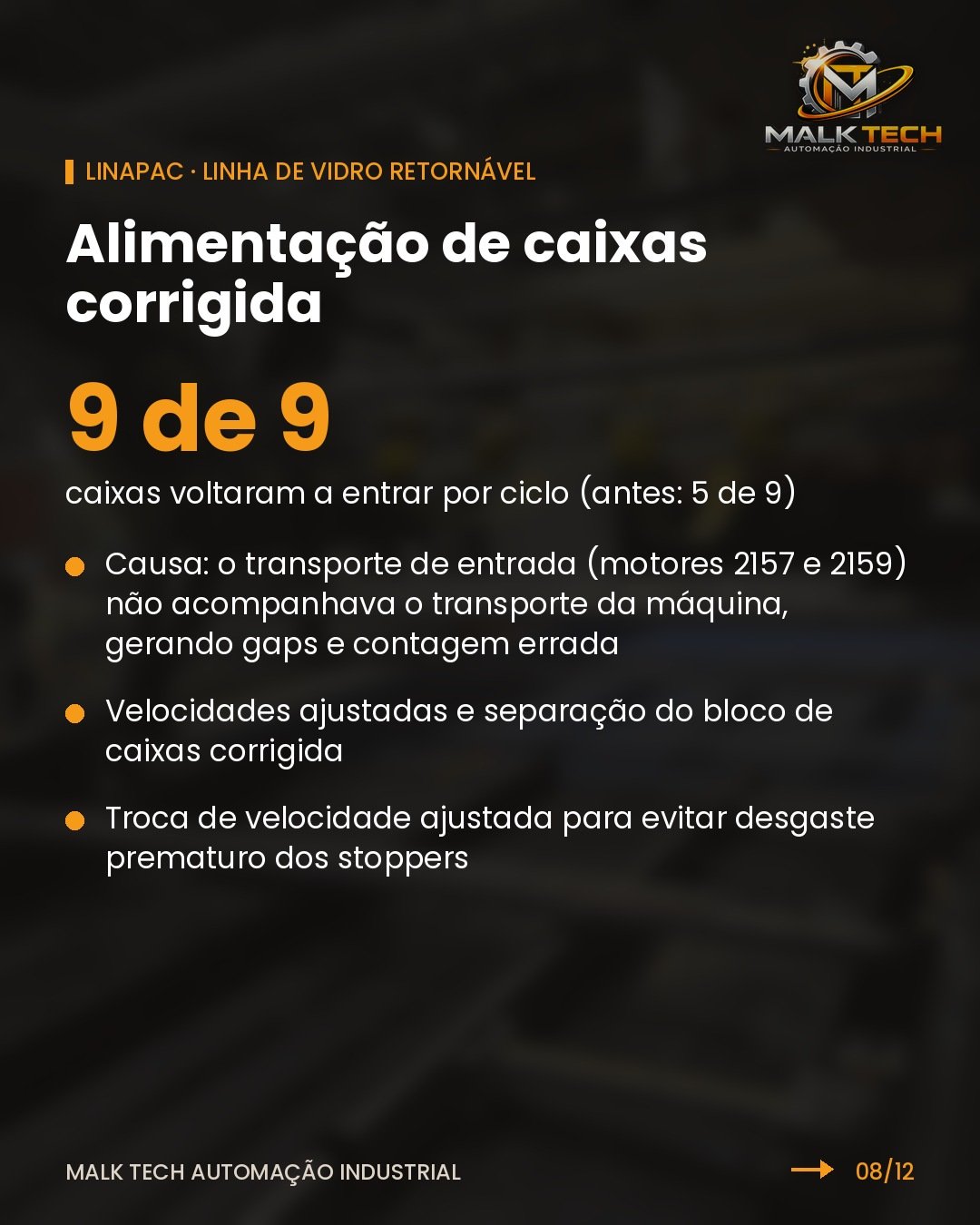 Linapac: 9 de 9 caixas voltaram a entrar por ciclo